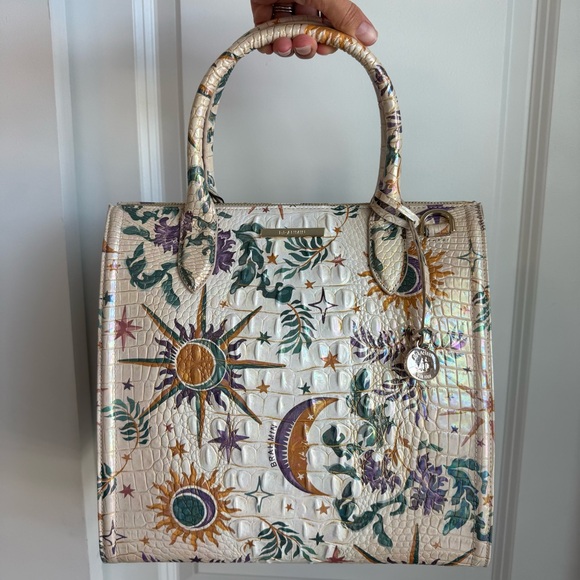 Brahmin Caroline Satchel Vitality Celestial Melbourne Leather - Picture 9 of 9